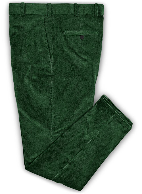 green cord jeans
