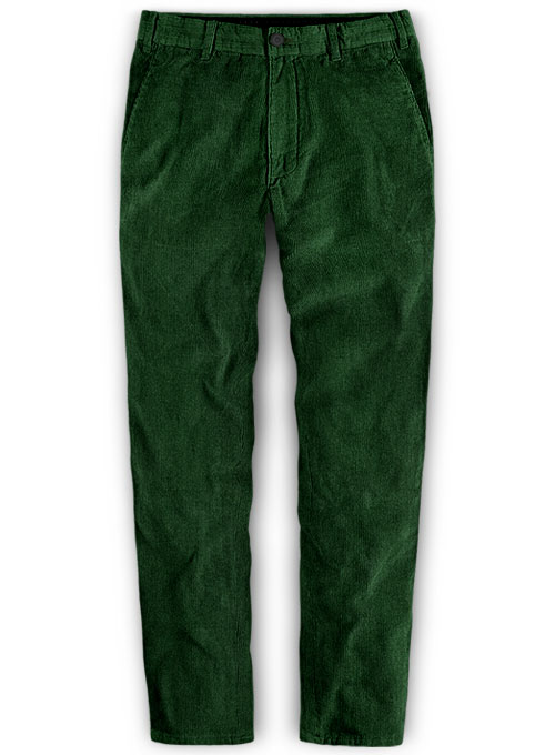 Stretch English Green Corduroy Trousers - 21 Wales : Made To Measure ...