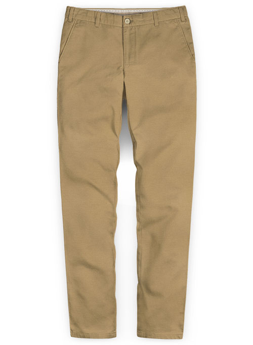 Khaki Stretch Chino Pants : Made To Measure Custom Jeans For Men ...