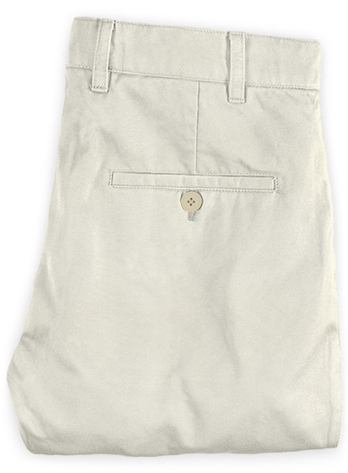 Light Beige Stretch Chino Pants