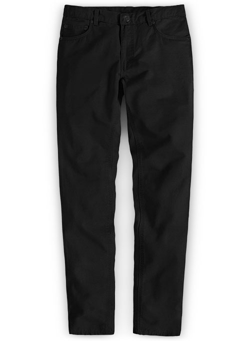 Stretch Summer Weight Black Chino Jeans : Made To Measure Custom Jeans ...