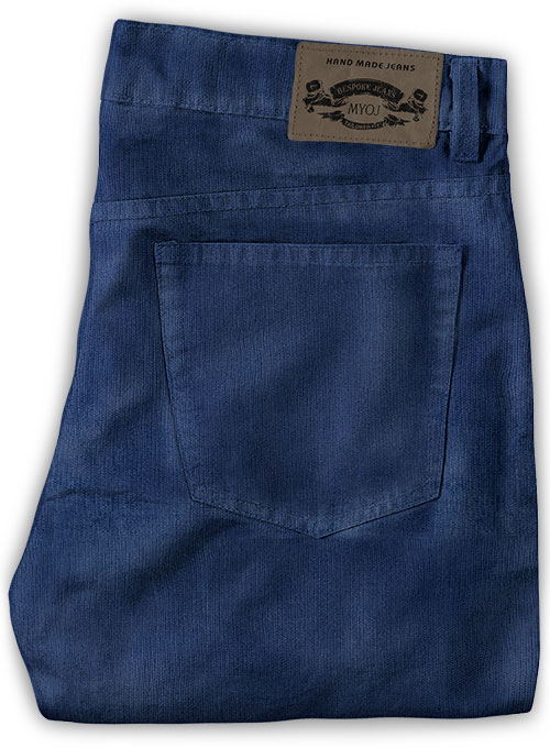 Stretch Cobalt Blue Corduroy Jeans - 21 Wales