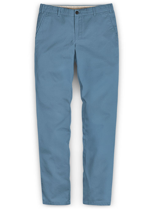 Stretch Summer Weight Saga Blue Chino Pants : Made To Measure Custom ...