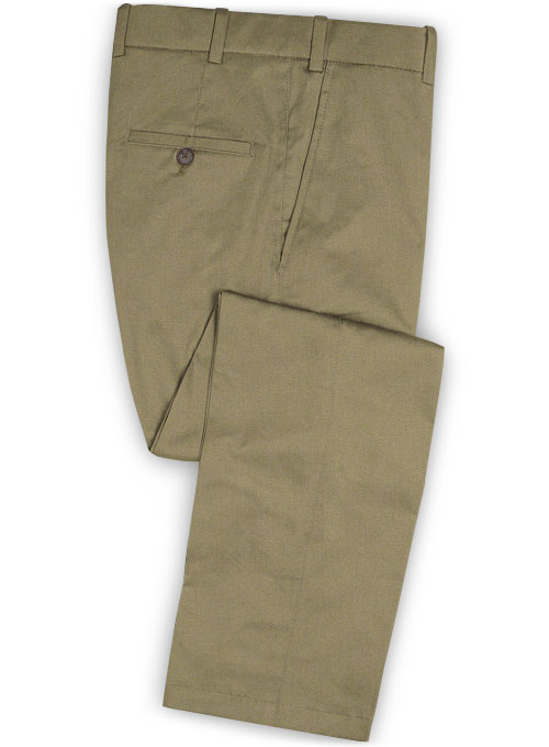 Summer Weight Stone Khaki Chino Pants : Made To Measure Custom Jeans ...