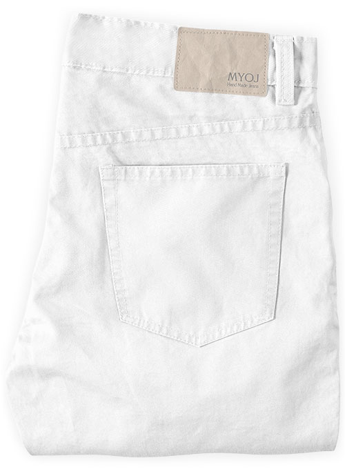 Summer Weight White Chino Jeans