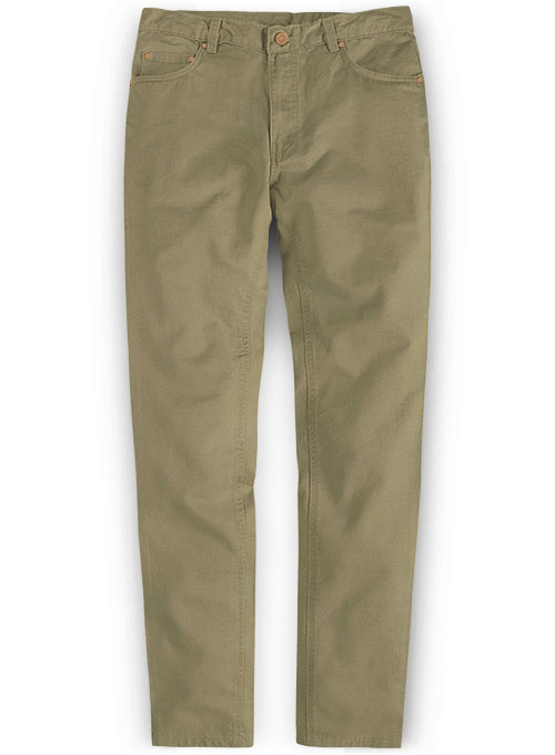 Summer Weight Stone Khaki Chino Jeans : Made To Measure Custom Jeans ...