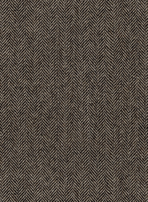 Vintage Dark Brown Herringbone Tweed Pants