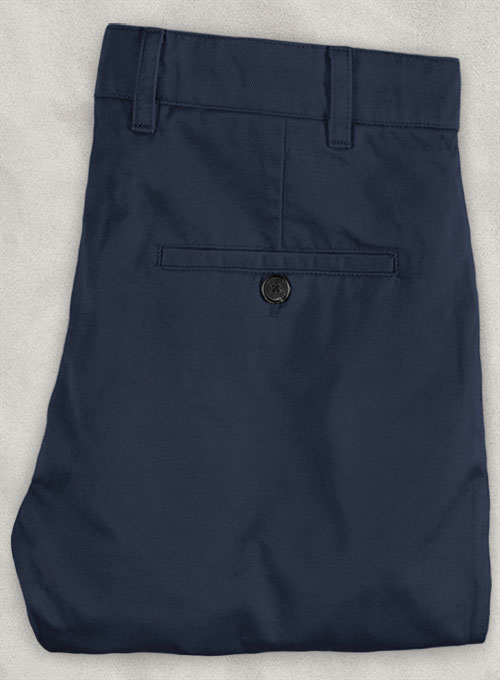 Stretch Summer Weight Dark Blue Chino Pants