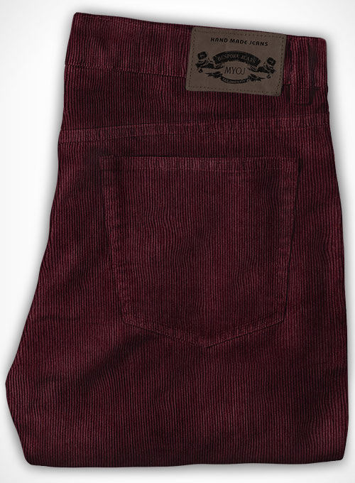 Wine Corduroy Jeans