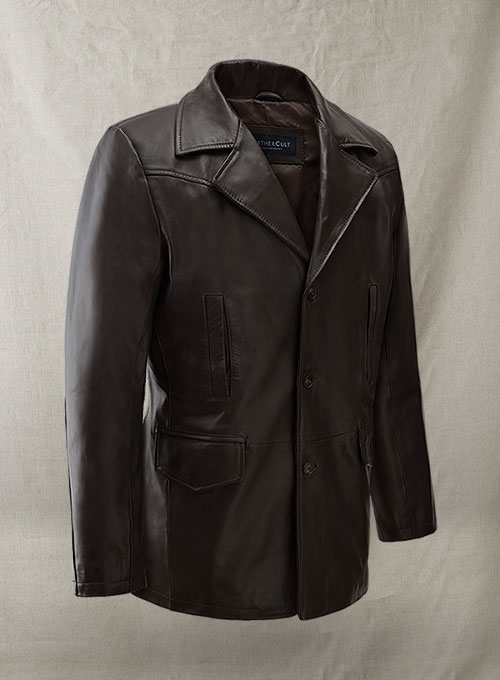 Aaron Eckhart Love Happens Leather Trench Coat