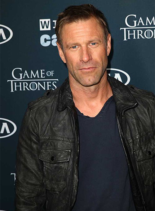 Aaron Eckhart Leather Jacket #1