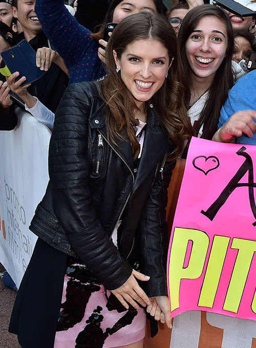 Anna Kendrick Leather Jacket #1