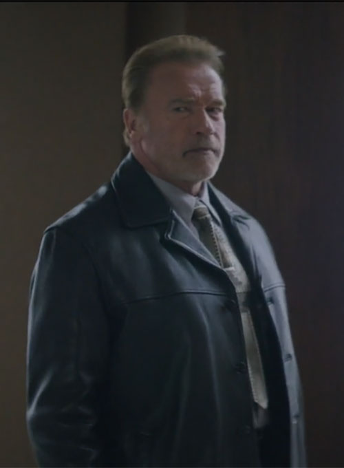 Arnold Schwarzenegger Aftermath Leather Jacket