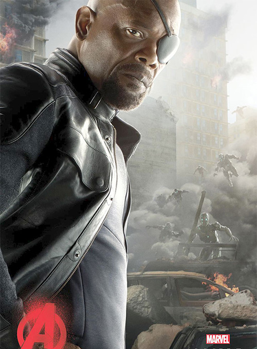 Avengers Age of Ultron Nick Fury Leather Jacket