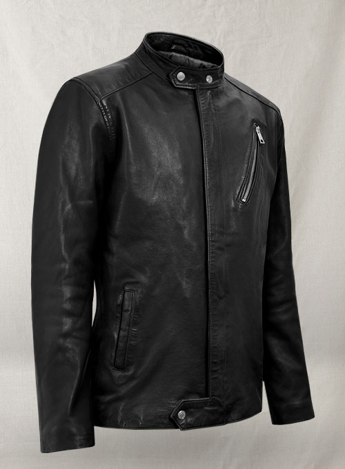 Motorad Black Biker Leather Jacket