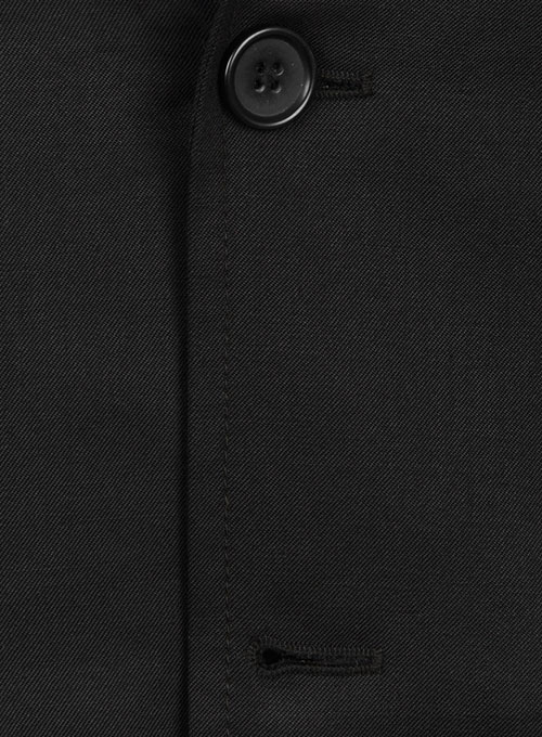 Black Merino Wool Manhattan Style Sports Coat