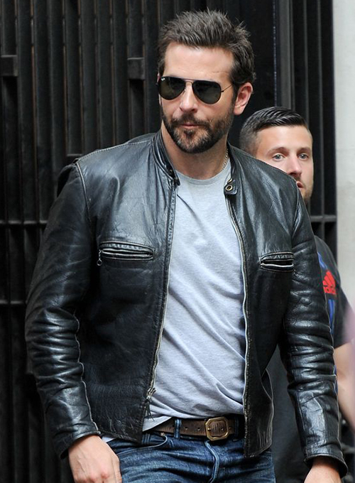 Bradley Cooper Burnt Leather Jacket : Made To Measure Custom Jeans For ...