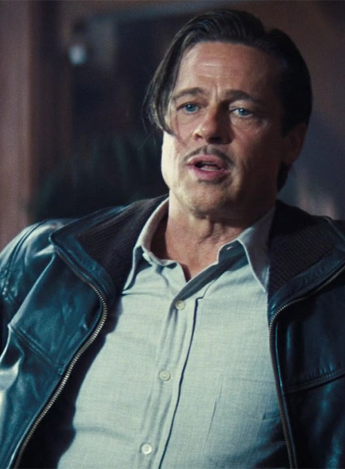 Brad Pitt Babylon Leather Jacket