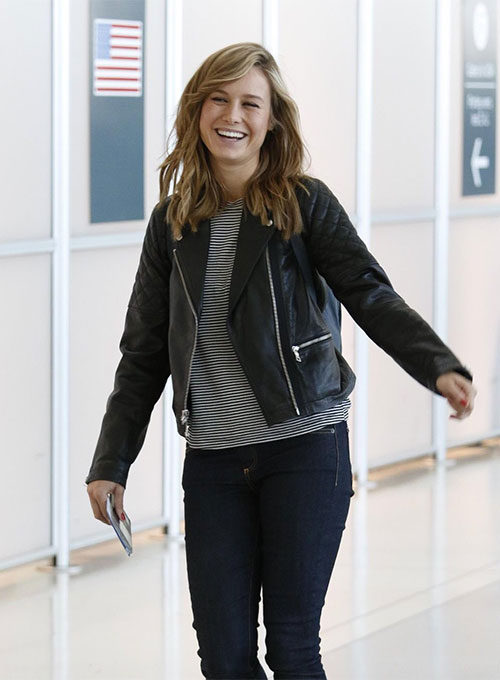 Brie Larson Leather Jacket