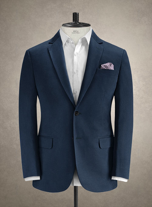 Caccioppoli Cotton Cashmere Royal Blue Jacket