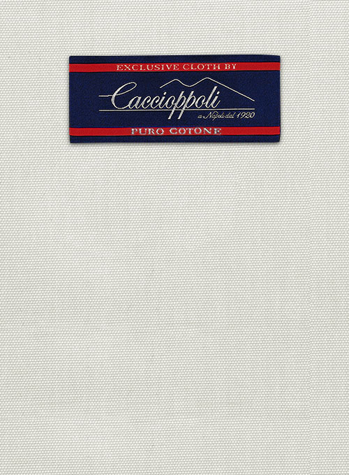 Caccioppoli Canvas Light Beige Cotton Jacket