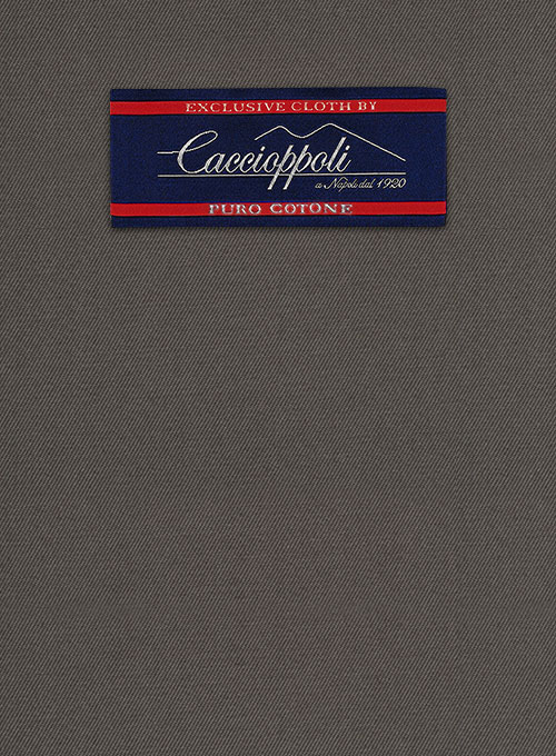 Caccioppoli Cotton Drill Dark Taupe Jacket