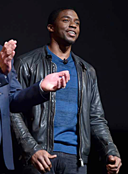 Chadwick Boseman Leather Jacket