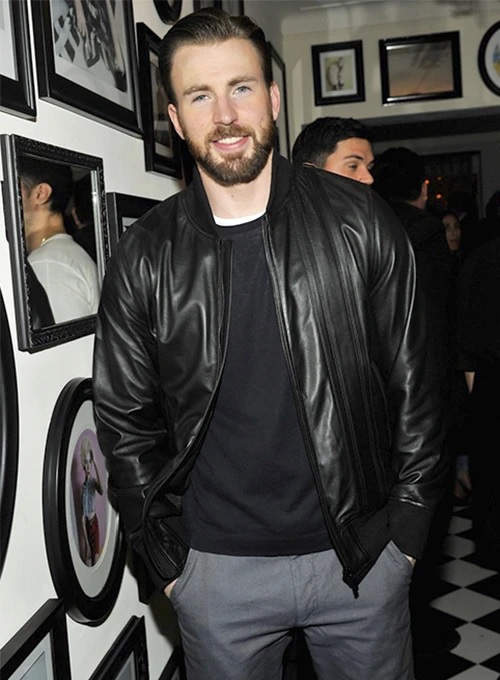 Chris Evans Leather Jacket