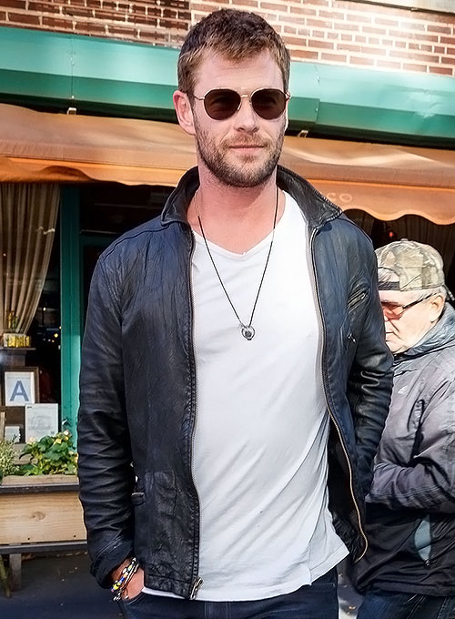 Chris Hemsworth Leather Jacket : Made To Measure Custom Jeans For Men ...