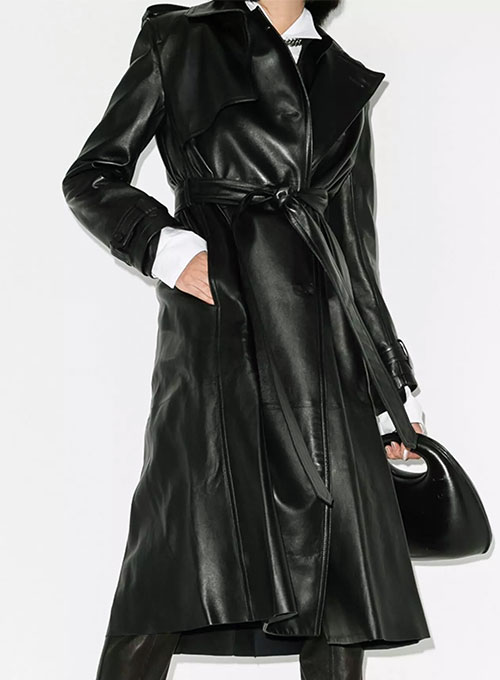 Dietrich Leather Long Coat