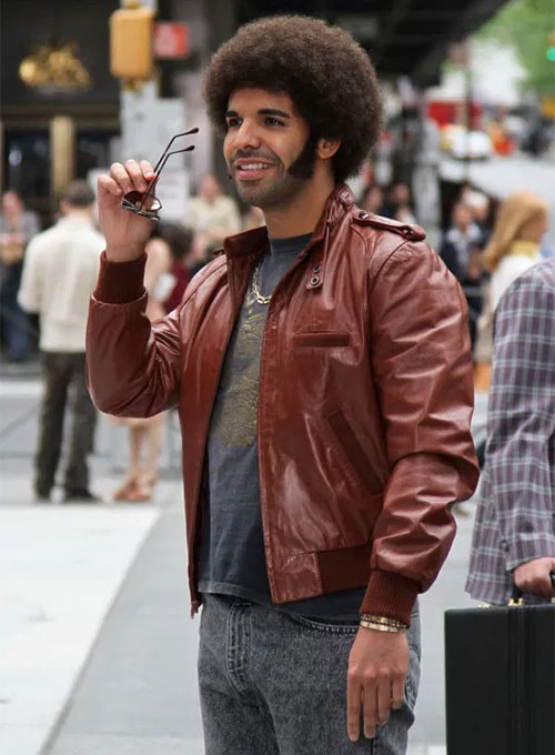 Drake Graham Anchorman 2: The Legend Continues Leather Jacket