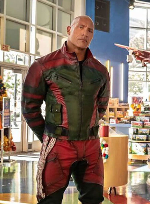 Dwayne Johnson Red One Leather Jacket