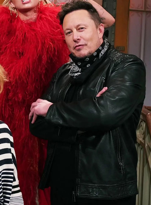 Elon Musk Leather Jacket #1