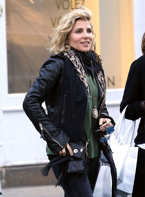 Elsa Pataky Leather Jacket #2