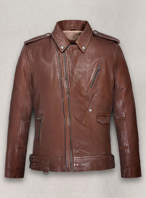 Falcon Tan Rider Leather Jacket