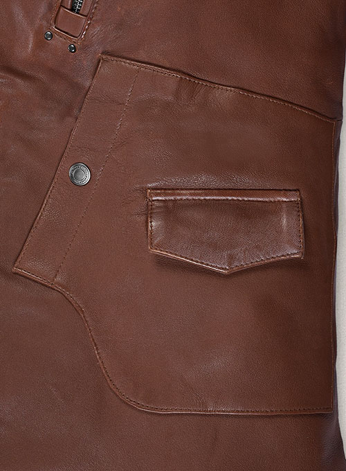 Falcon Tan Rider Leather Jacket