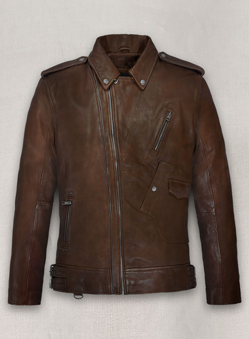 Falcon Spanish Brown Rider Leather Jacket