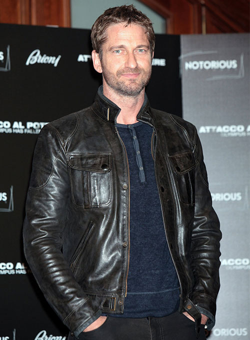 Gerard Butler Leather Jacket #1 : Made To Measure Custom Jeans For Men ...