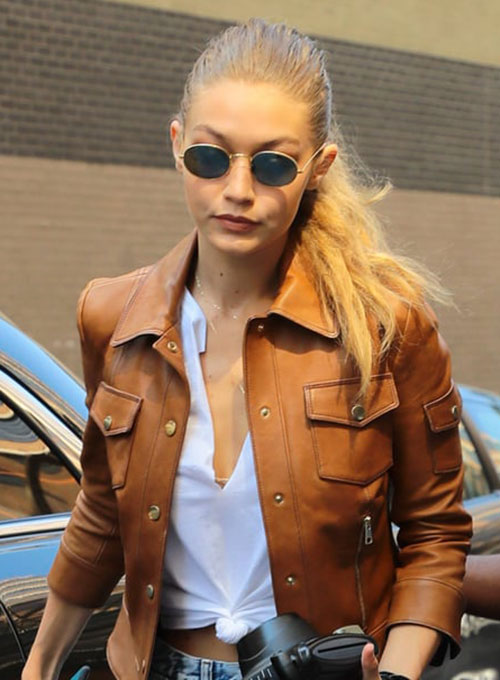 Gigi Hadid Leather Jacket Makeyourownjeans Made To