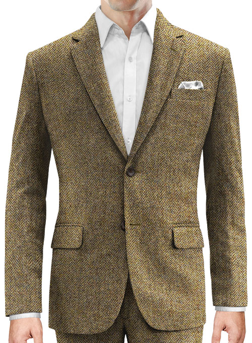 Harris Tweed Hebridean Brown Herringbone Jacket