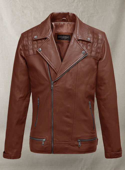 Ironwood Tan Biker Leather Jacket