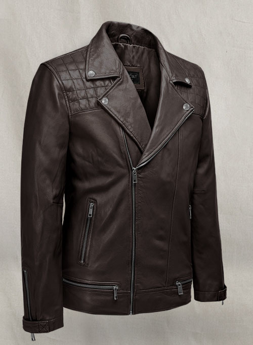 Ironwood Brown Biker Leather Jacket