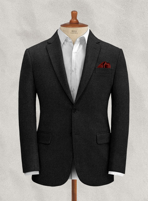 Italian Black Tweed Jacket