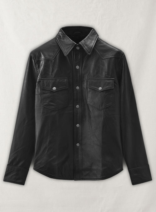 Leather Shirt Jacket - #1S