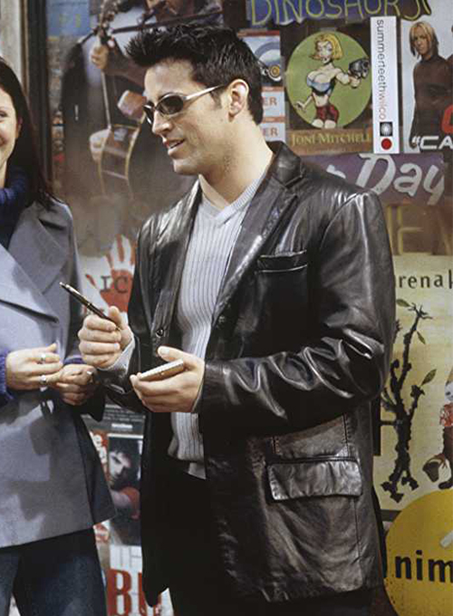 Matt LeBlanc Friends Season 6 Leather Blazer