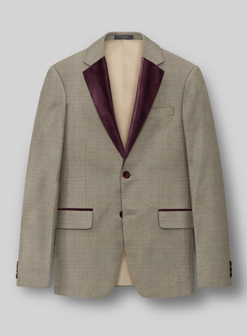 Napolean Infantary Khaki Wool Tuxedo Jacket