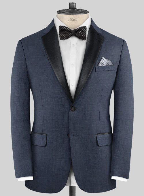 Napolean Highball Blue Wool Tuxedo Jacket