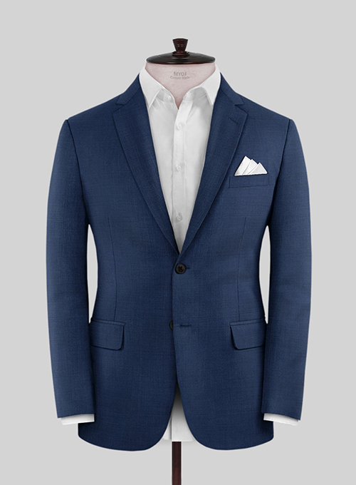 Napolean Persian Blue Wool Jacket