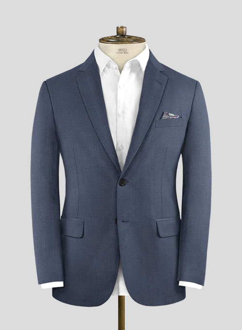 Napolean Slate Blue Wool Jacket