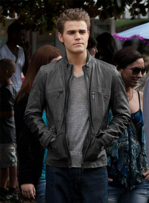 Paul Wesley Vampire Diaries Leather Jacket